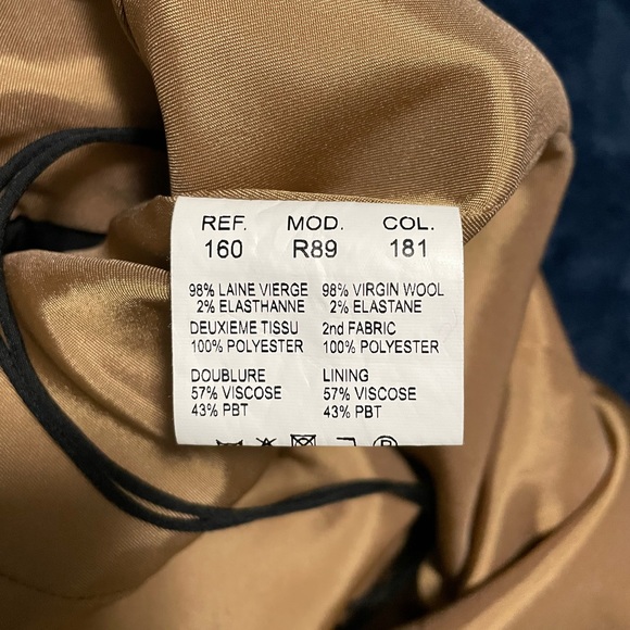 Carven Size 36 Black and Beige Twisted Dress - Picture 5 of 5